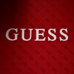 Guess Vibrant Red Logo Design